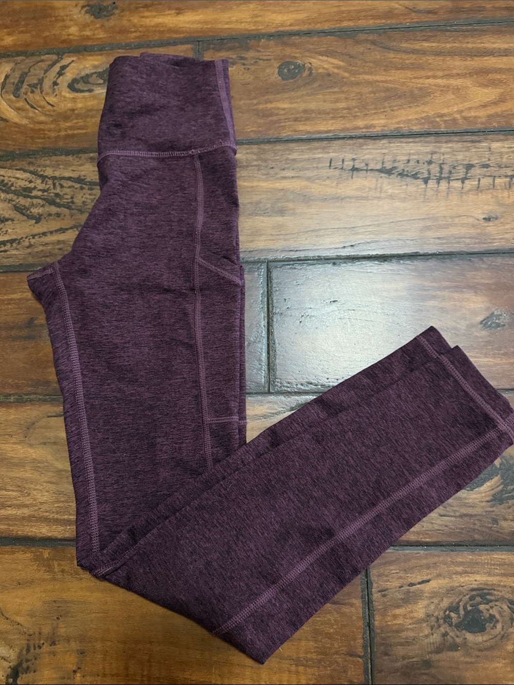 aerie Heather Burgundy High-Waist Leggings With  Pockets